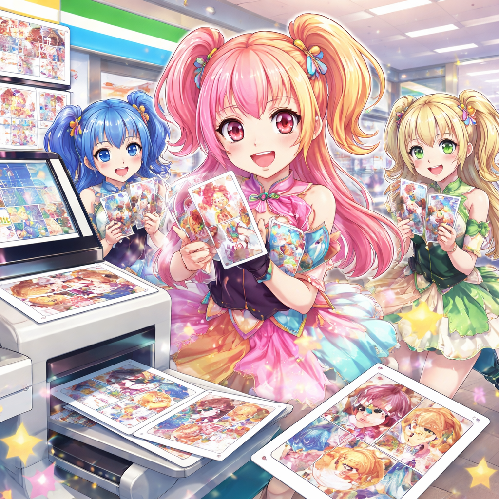 アンプタックカラーズ ブロマイドの基本はファミマプリント!