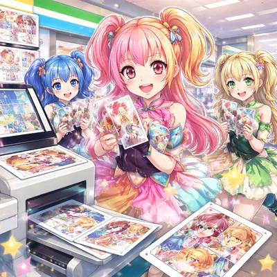 アンプタックカラーズのブロマイドはどこで買える？ファミマプリントのコラボ最新情報
